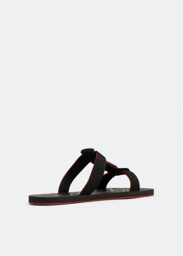 Christian Louboutin Surf sandals for Men - Black in Oman | Level Shoes