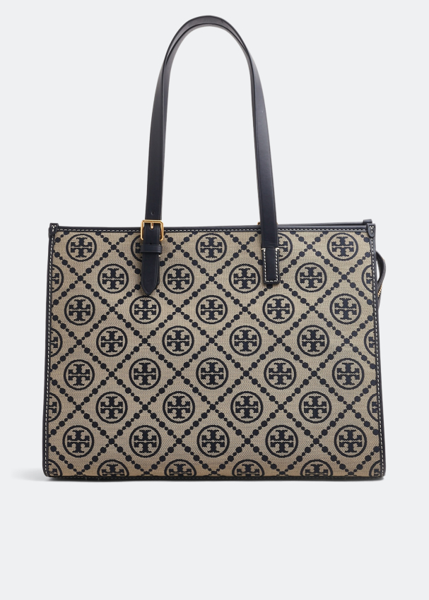 Tory Burch T Monogram tote bag for Women - Blue in Oman | Level Shoes