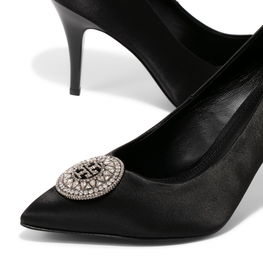Tory Burch Crystal-Logo pumps for Women - Black in Oman | Level Shoes