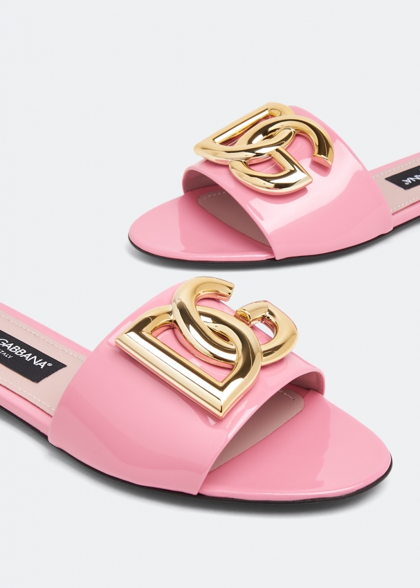 Dolce&Gabbana DG logo sandals for Women - Pink in Oman | Level Shoes