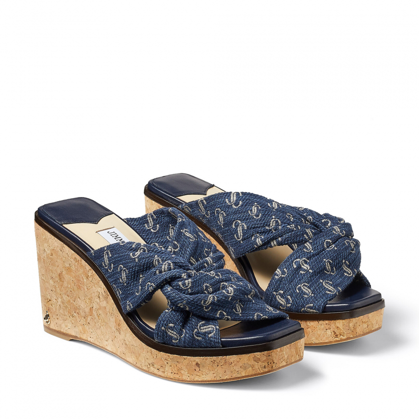 Jimmy Choo Narisa 90 sandals for Women - Blue in Oman | Level Shoes