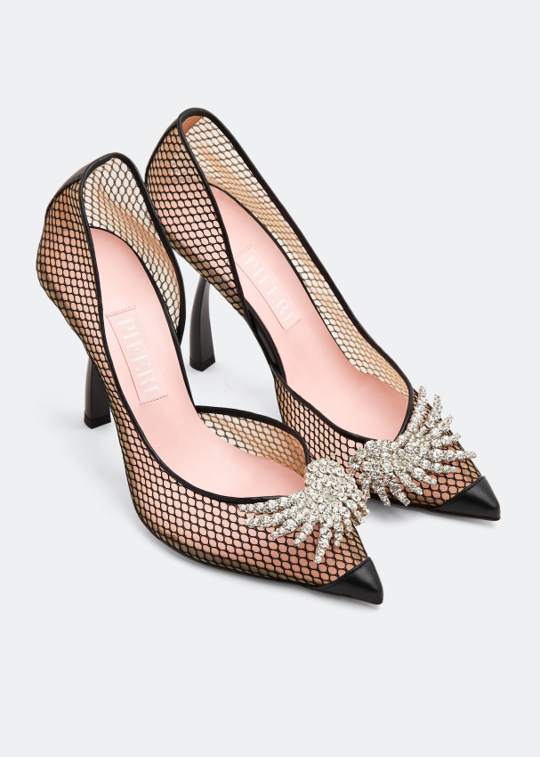 Piferi Ursula mesh net d'Orsay pumps for Women - Black in Oman | Level ...