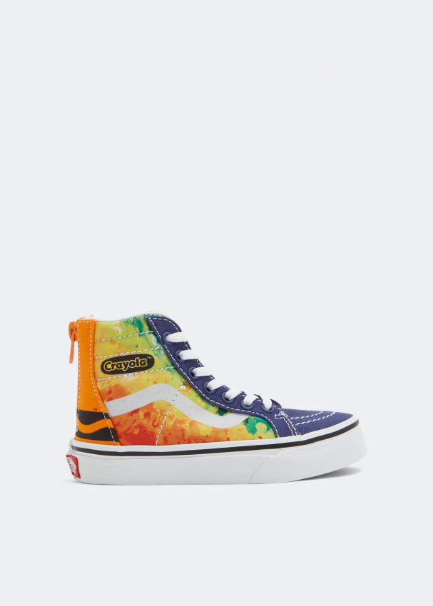 colourful high top vans