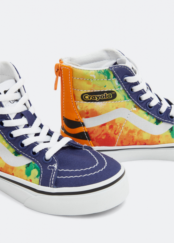 colourful high top vans
